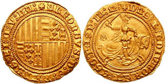 Questa immagine ha l'attributo alt vuoto; il nome del file è ducato-Alfonsino-oro-di-alfonso-V-di-aragona.jpg