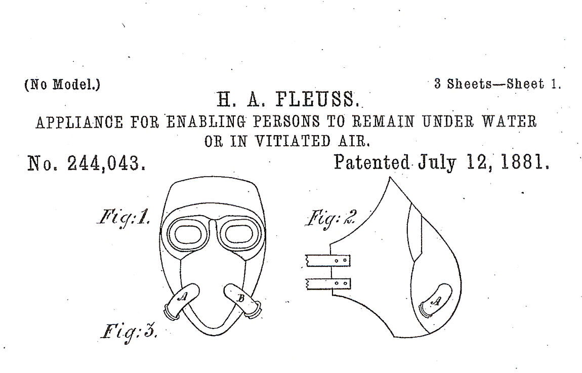 Fleuss mask diving