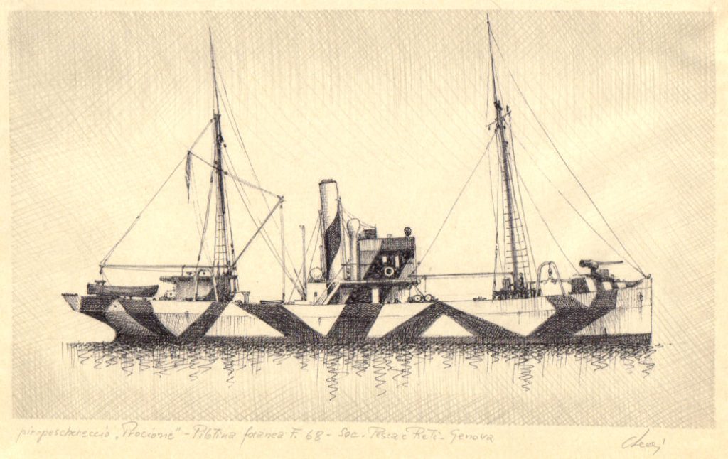 Questa immagine ha l'attributo alt vuoto; il nome del file è 1940-Piropeschereccio-Procione-F68-pilotina-foranea-1024x646.jpg