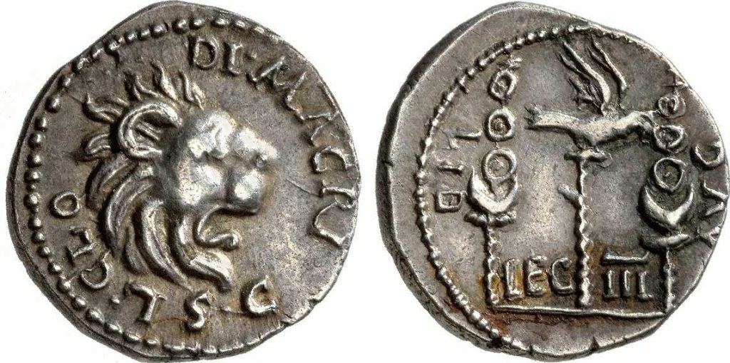 Questa immagine ha l'attributo alt vuoto; il nome del file è legione-III-Augusta-denario-1024x509.jpeg