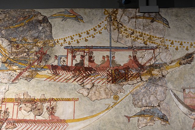 Questa immagine ha l'attributo alt vuoto; il nome del file è ARCHEOLOGIA-NAUTICAShip_procession_fresc_Akrotiri_17th_c_BC_PMTh_226369.jpg