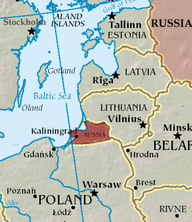 Questa immagine ha l'attributo alt vuoto; il nome del file è CARTOGRAFIA-RUSSIA-GEOPOLITICA-Kaliningrad_map_1.png