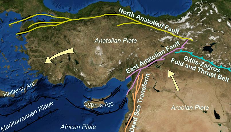 Questa immagine ha l'attributo alt vuoto; il nome del file è GEOLOGIA-TERREMOTI-1675680741127_AnatolianPlate.jpg