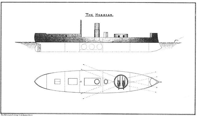 Questa immagine ha l'attributo alt vuoto; il nome del file è MARINA-PERU-Huascar_elevacion_y_planta.jpg