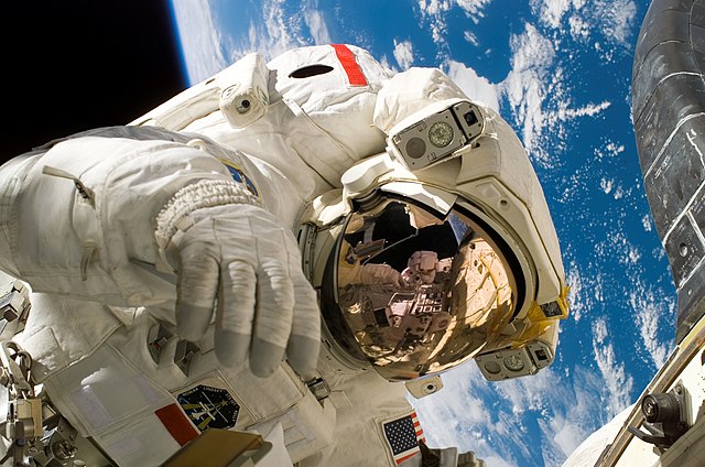 Questa immagine ha l'attributo alt vuoto; il nome del file è NASA-Piers_Sellers_spacewalk.jpg