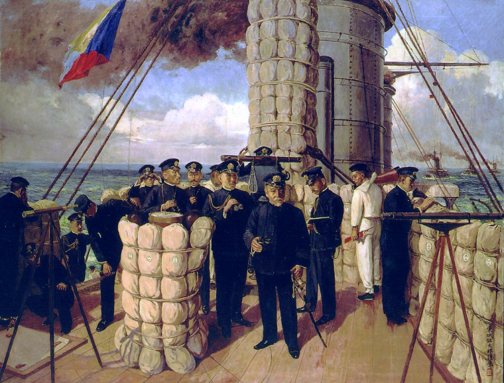 Questa immagine ha l'attributo alt vuoto; il nome del file è MARINA-GIAPPONESE-Mikasa-Bridge-Painting-by-Tojo-Shotaro-1024x779.png