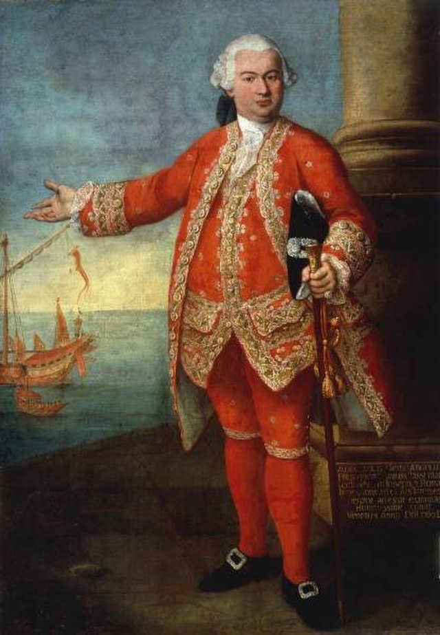 Questa immagine ha l'attributo alt vuoto; il nome del file è VENEZIA-Alessandro_Longhi_-_Portrait_of_the_Senator_of_the_Republic_of_Venice_Angelo_Memmo_as_Captain_General_of_the_Sea.jpg