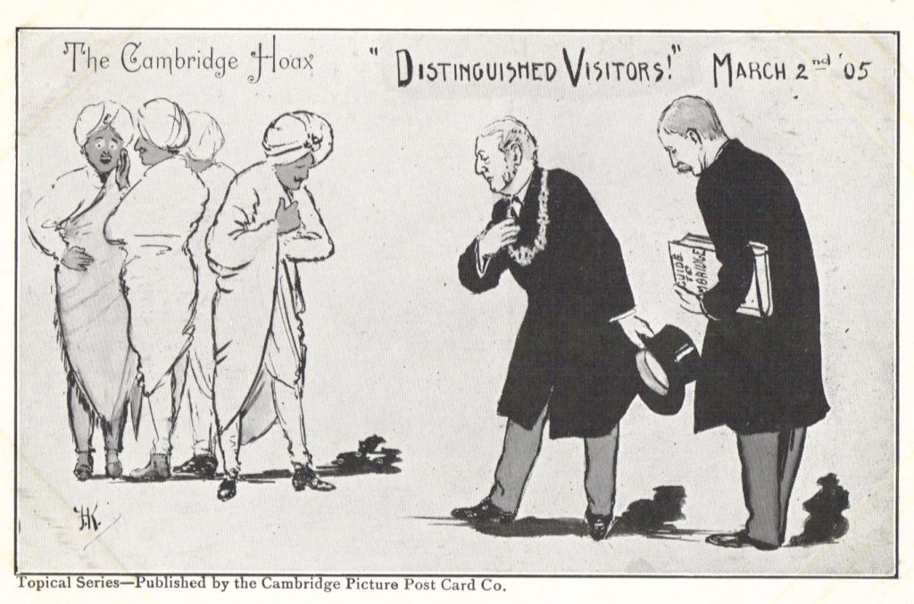 Questa immagine ha l'attributo alt vuoto; il nome del file è MARINA-UK-The_Cambridge_Hoax_postcard_1905_-_1-1024x677.jpg