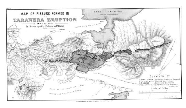 Questa immagine ha l'attributo alt vuoto; il nome del file è GEOLOGIA-VULCANO-Map_Mount_Tarawera_1888_with_pre_1886_eruption_features.gif