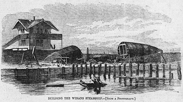 Questa immagine ha l'attributo alt vuoto; il nome del file è 640px-Building_the_Winans_Steamship_1858.jpg