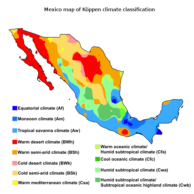 Questa immagine ha l'attributo alt vuoto; il nome del file è Mexico_map_of_Koppen_climate_classification.svg.png