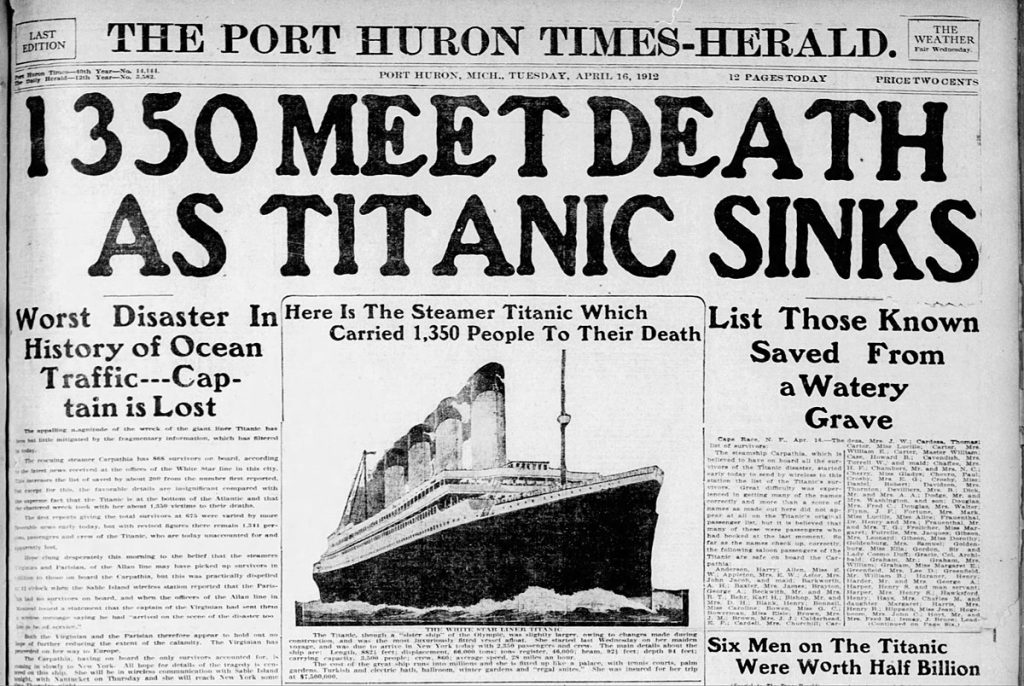 Questa immagine ha l'attributo alt vuoto; il nome del file è PH_Times_Herald_Titanic_sinking-1024x686.jpg