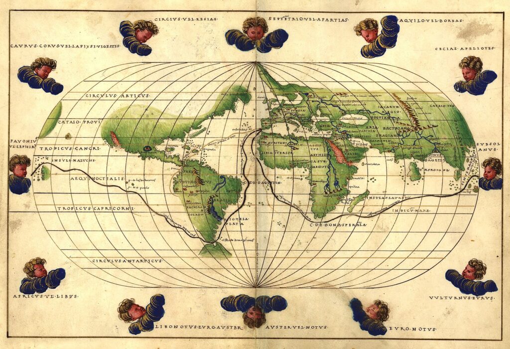 Questa immagine ha l'attributo alt vuoto; il nome del file è 1544_Battista_Agnese_Worldmap-1024x700.jpg
