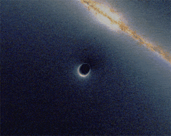 Questa immagine ha l'attributo alt vuoto; il nome del file è Black_hole_lensing_web.gif