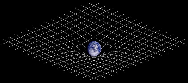 Questa immagine ha l'attributo alt vuoto; il nome del file è Spacetime_curvature.png