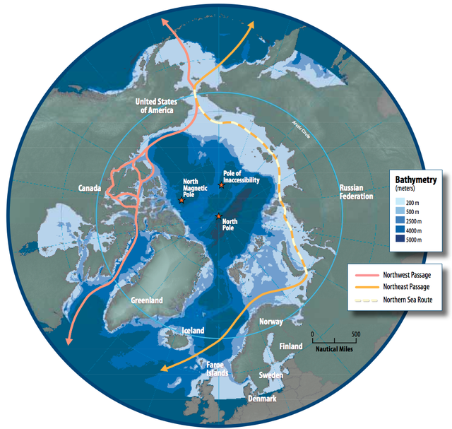 Questa immagine ha l'attributo alt vuoto; il nome del file è Map_of_the_Arctic_region_showing_the_Northeast_Passage_the_Northern_Sea_Route_and_Northwest_Passage_and_bathymetry.png