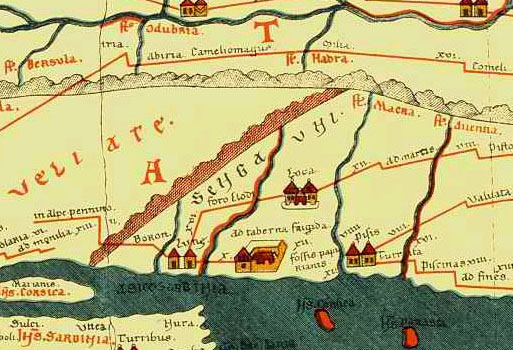 Questa immagine ha l'attributo alt vuoto; il nome del file è Tabula_Peutingeriana_Pisa_Lucca_Luni.jpg