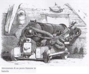 ATTREZZATURA PEZZO FRANCWESE IN BATTERIA