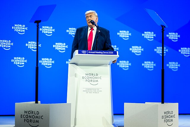 P20260121DT-0589_President_Donald_Trump_delivers_remarks_at_the_World_Economic_Forum_in_Davos,_Switzerland